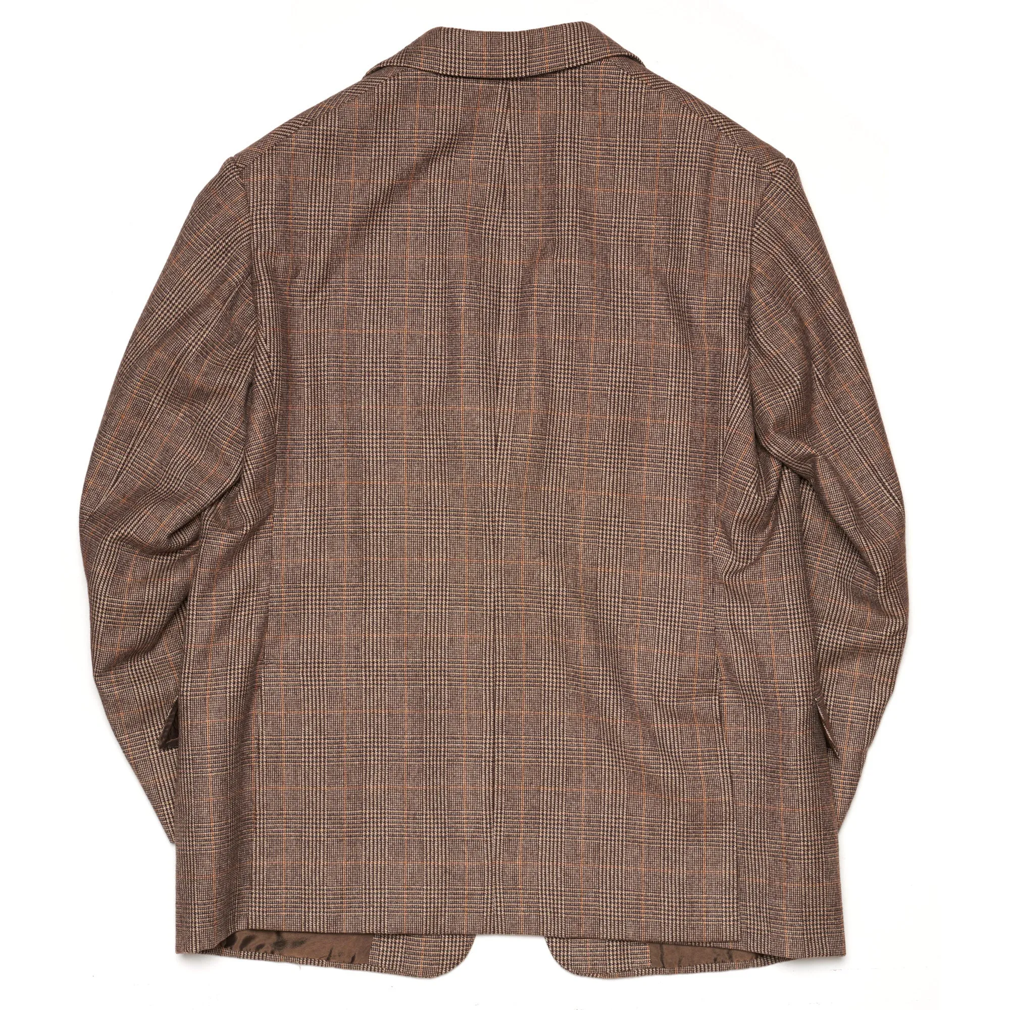 ANDERSON & SHEPPARD Brown Prince of Wales Wool 3 Piece Suit US 44