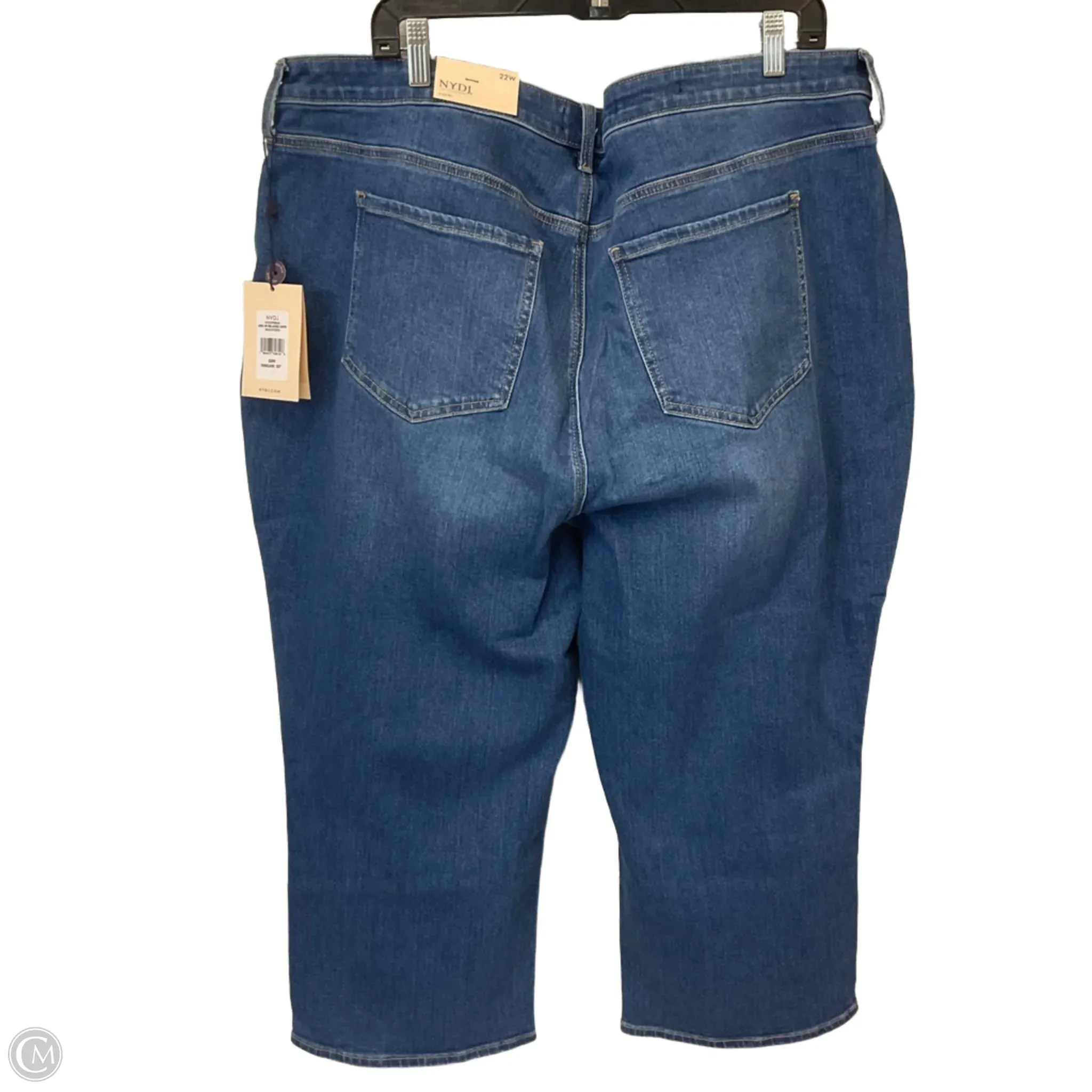 Capris By Not Your Daughters Jeans In Blue Denim. Size: 22