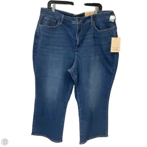 Capris By Not Your Daughters Jeans In Blue Denim. Size: 22