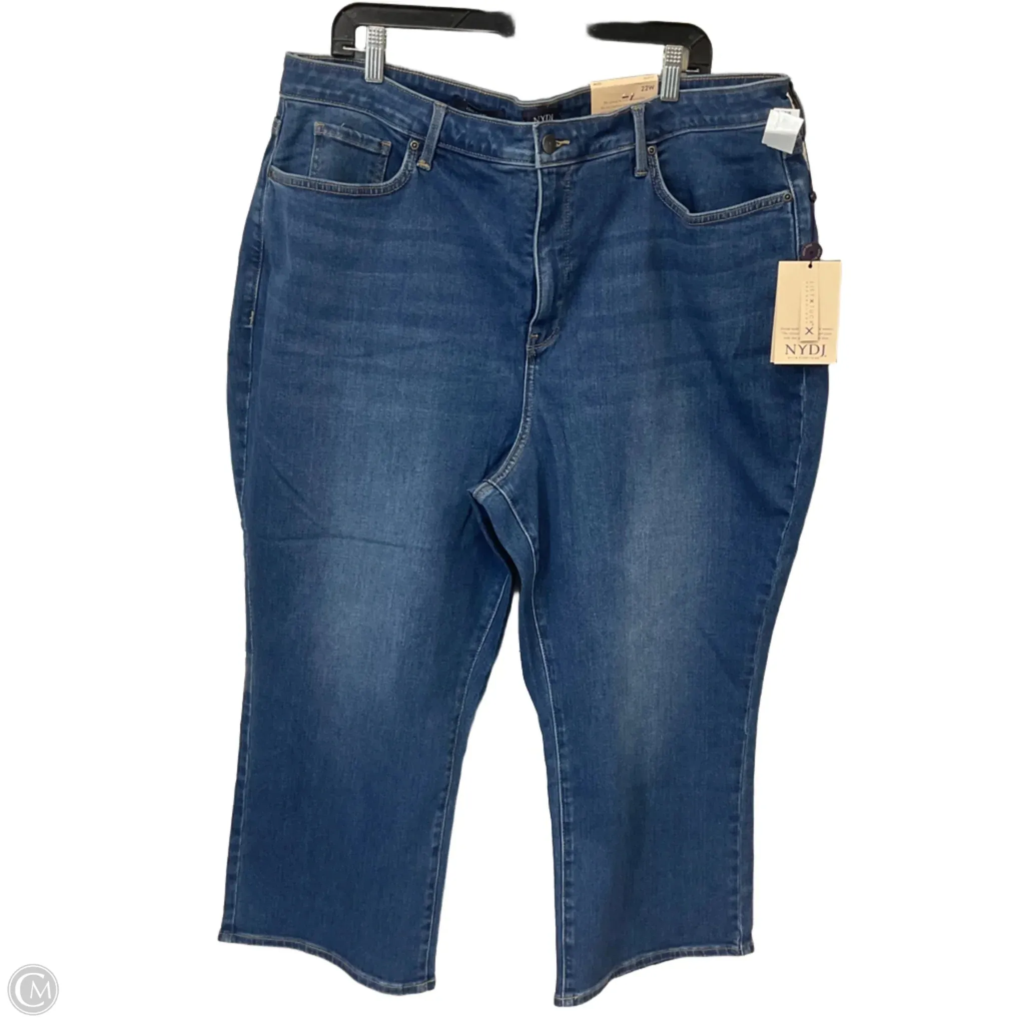 Capris By Not Your Daughters Jeans In Blue Denim. Size: 22