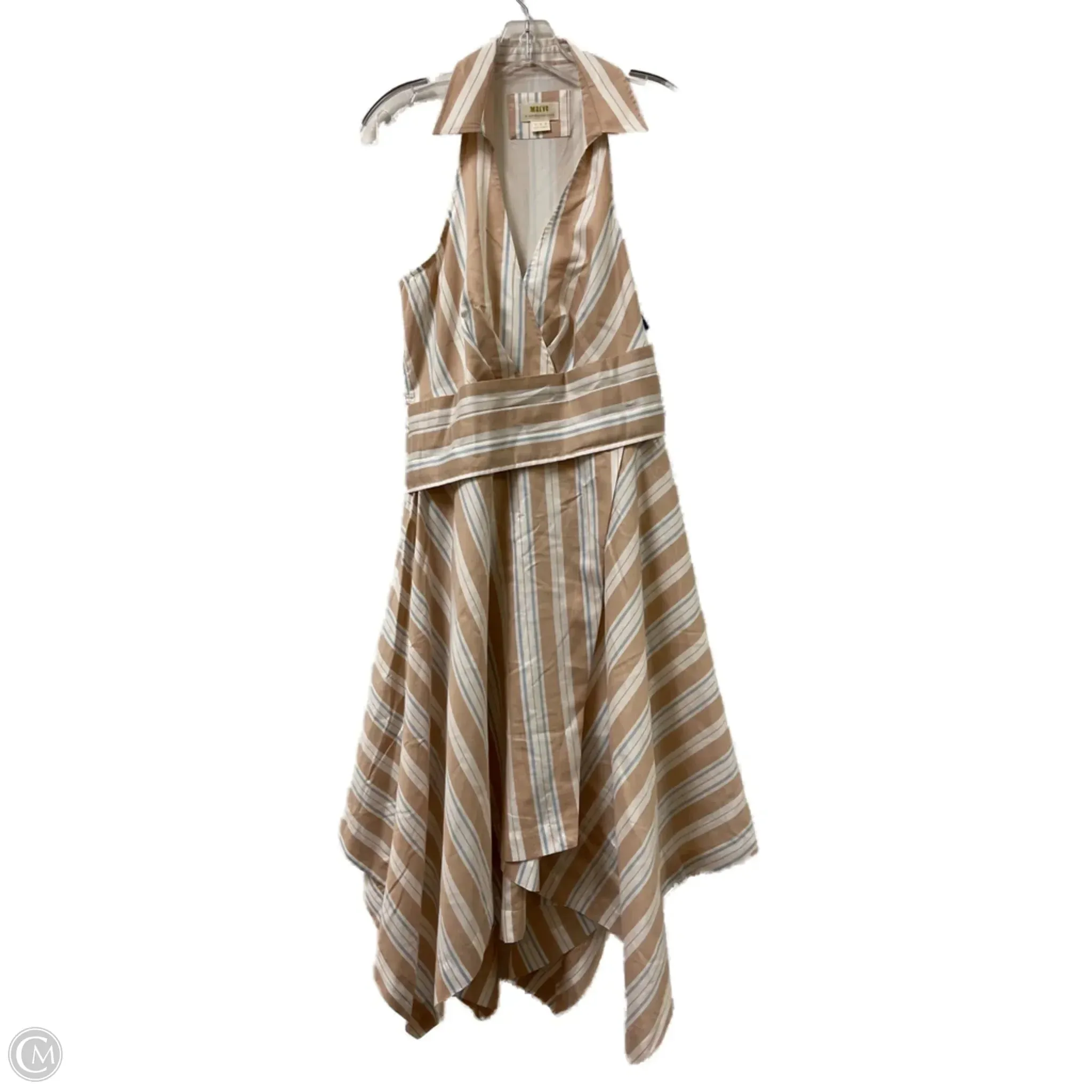 Dress Casual Maxi By Maeve In Blue & Cream. Size: M