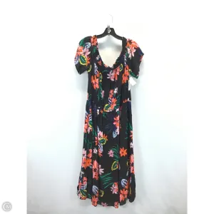 Dress Casual Maxi By Old Navy In Black & Orange. Size: Xl