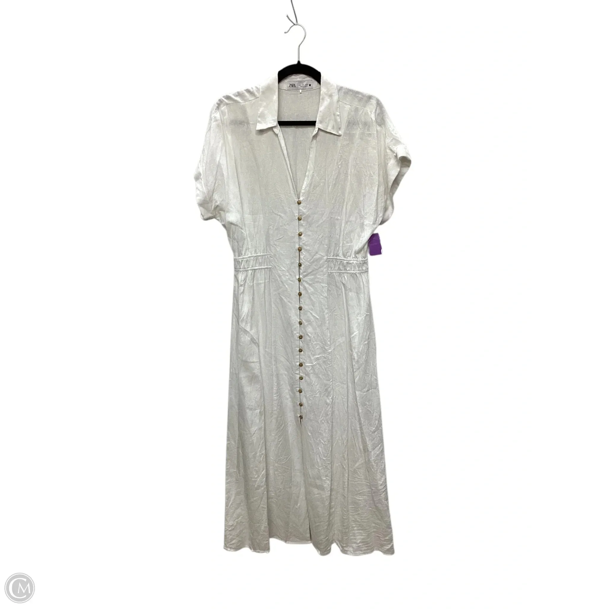 Dress Casual Maxi By Zara In White. Size: L