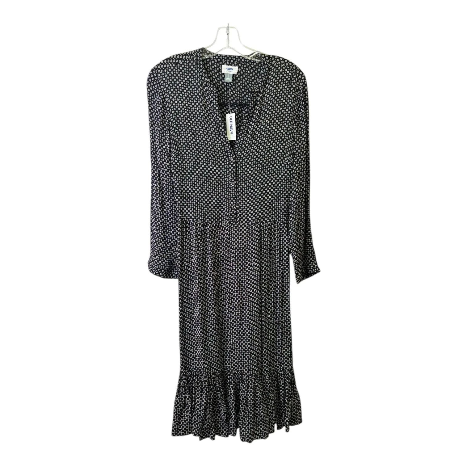 Dress Casual Midi By Old Navy In Black & White. Size:M