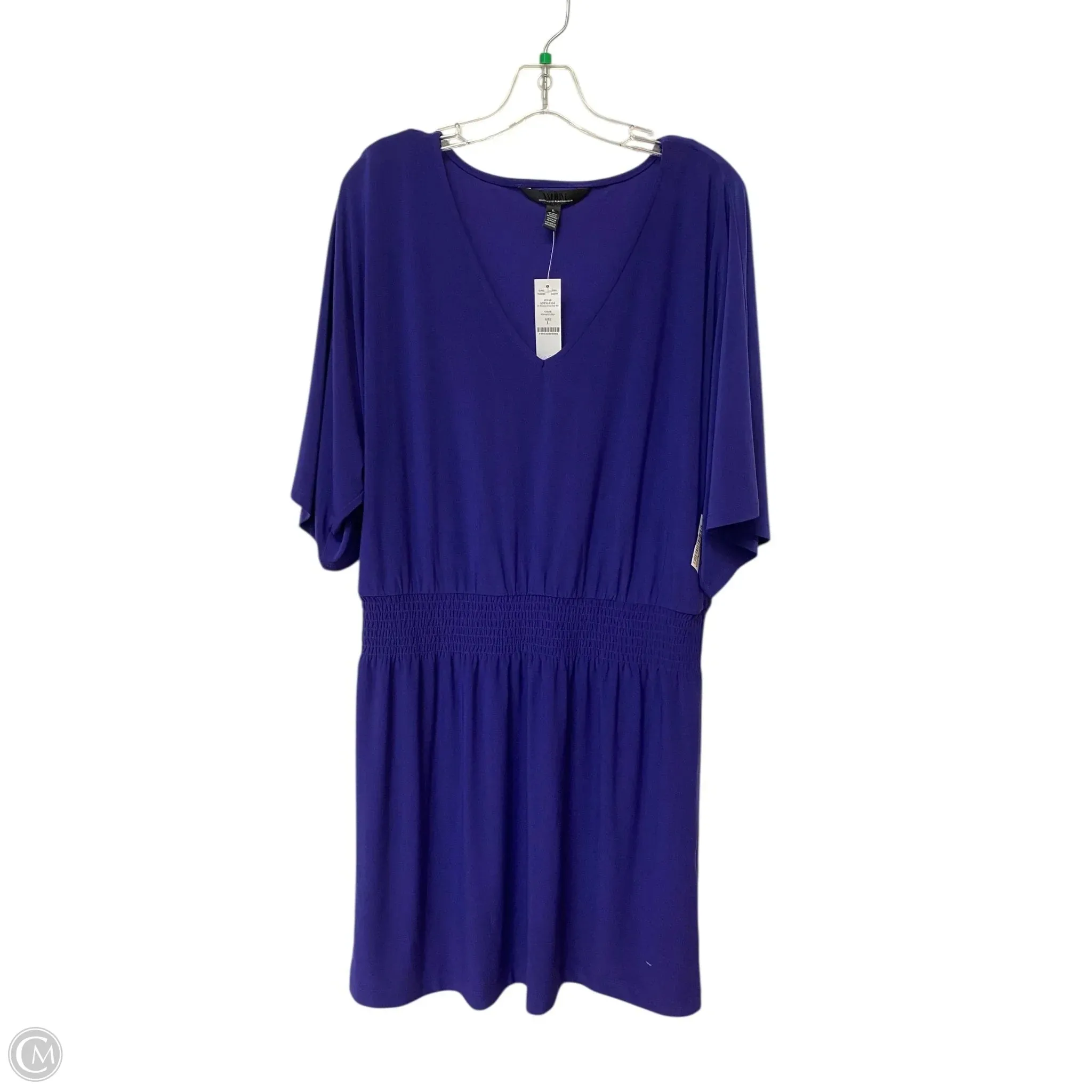 Dress Casual Midi By White House Black Market In Purple. Size: L