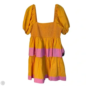 Dress Casual Short By English Factory In Orange & Pink. Size: L