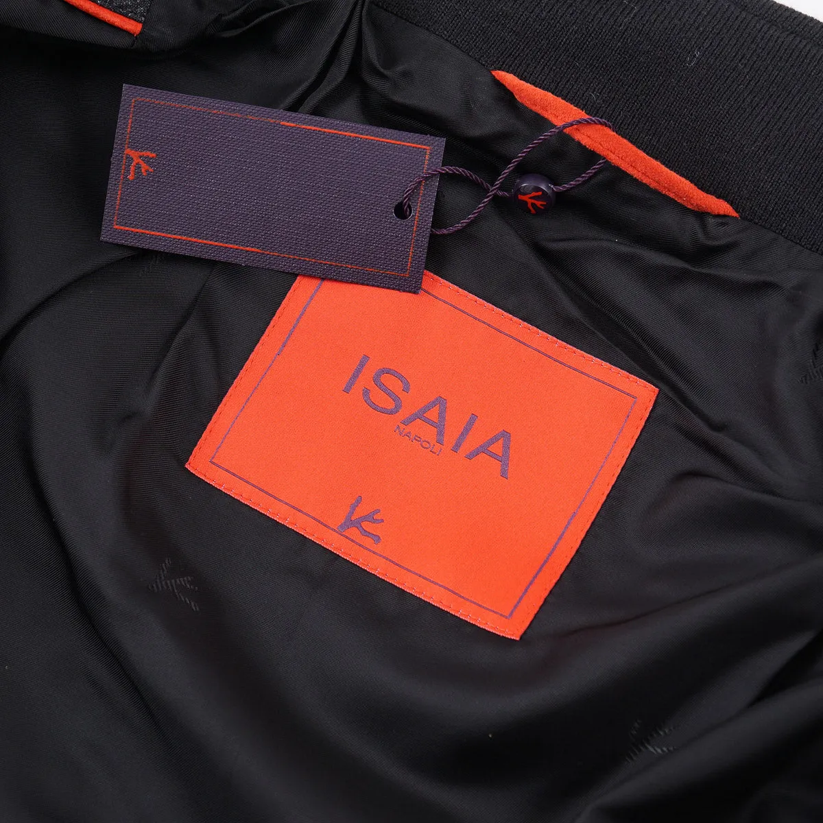 Isaia Wool-Silk-Linen Bomber Jacket