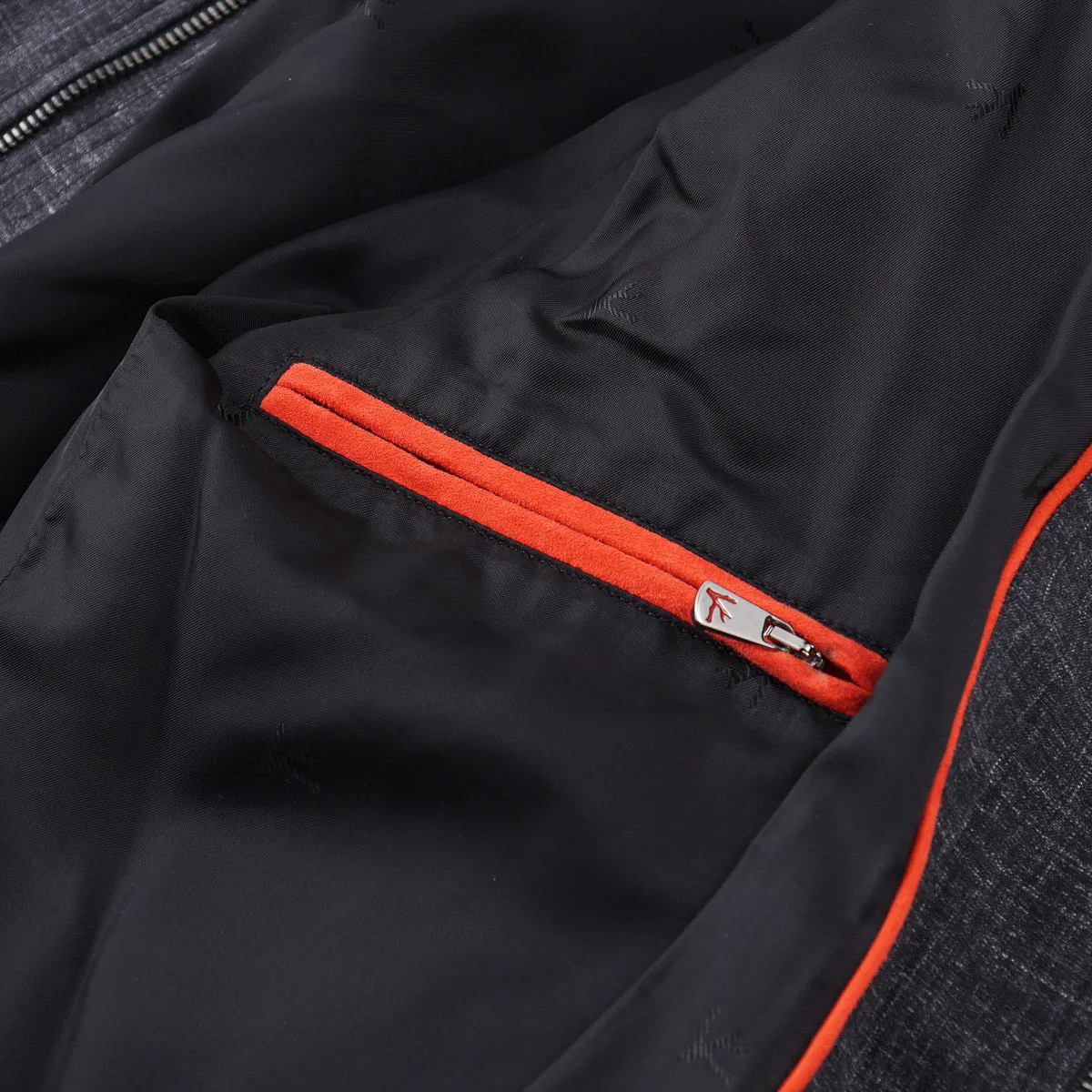 Isaia Wool-Silk-Linen Bomber Jacket