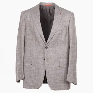 Isaia Woven Wool-Silk-Linen Sport Coat