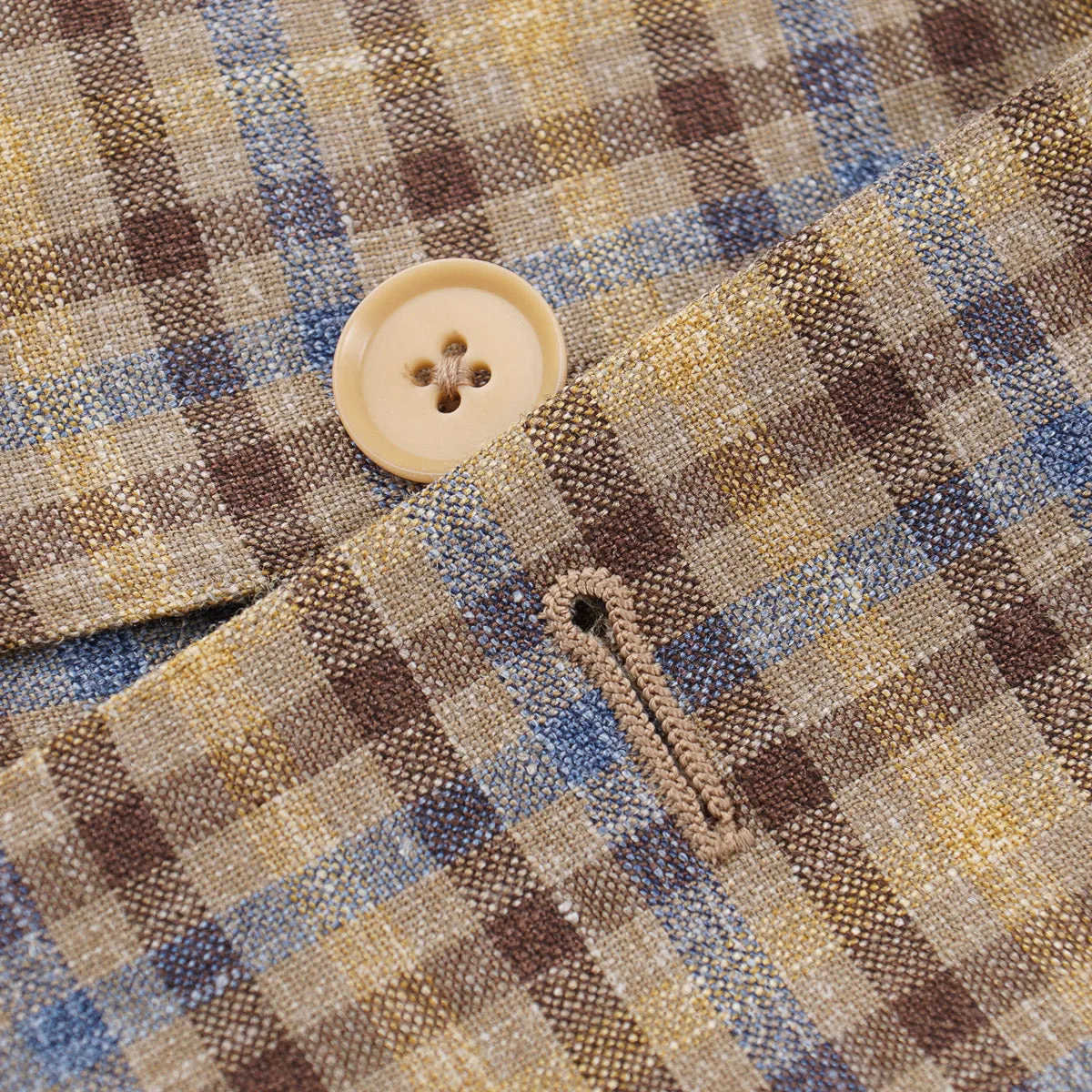 Isaia Woven Wool-Silk-Linen Sport Coat