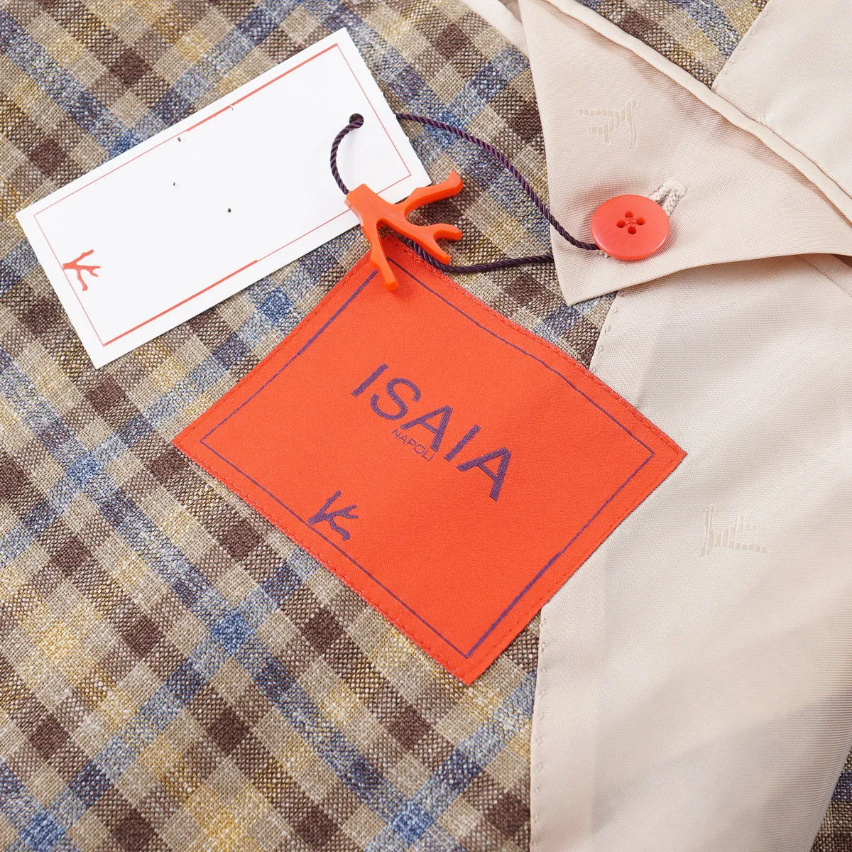 Isaia Woven Wool-Silk-Linen Sport Coat