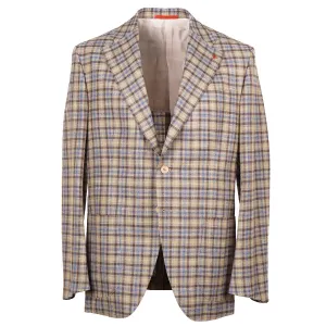Isaia Woven Wool-Silk-Linen Sport Coat
