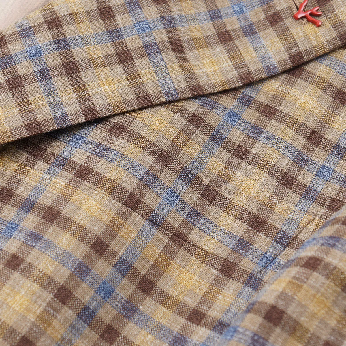 Isaia Woven Wool-Silk-Linen Sport Coat