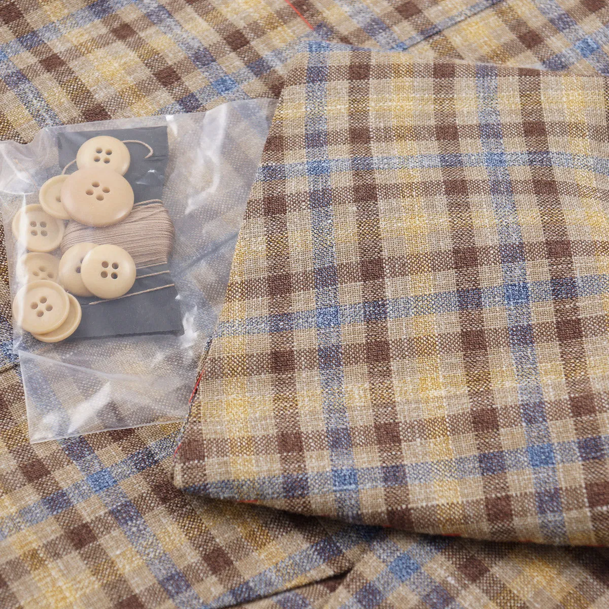 Isaia Woven Wool-Silk-Linen Sport Coat