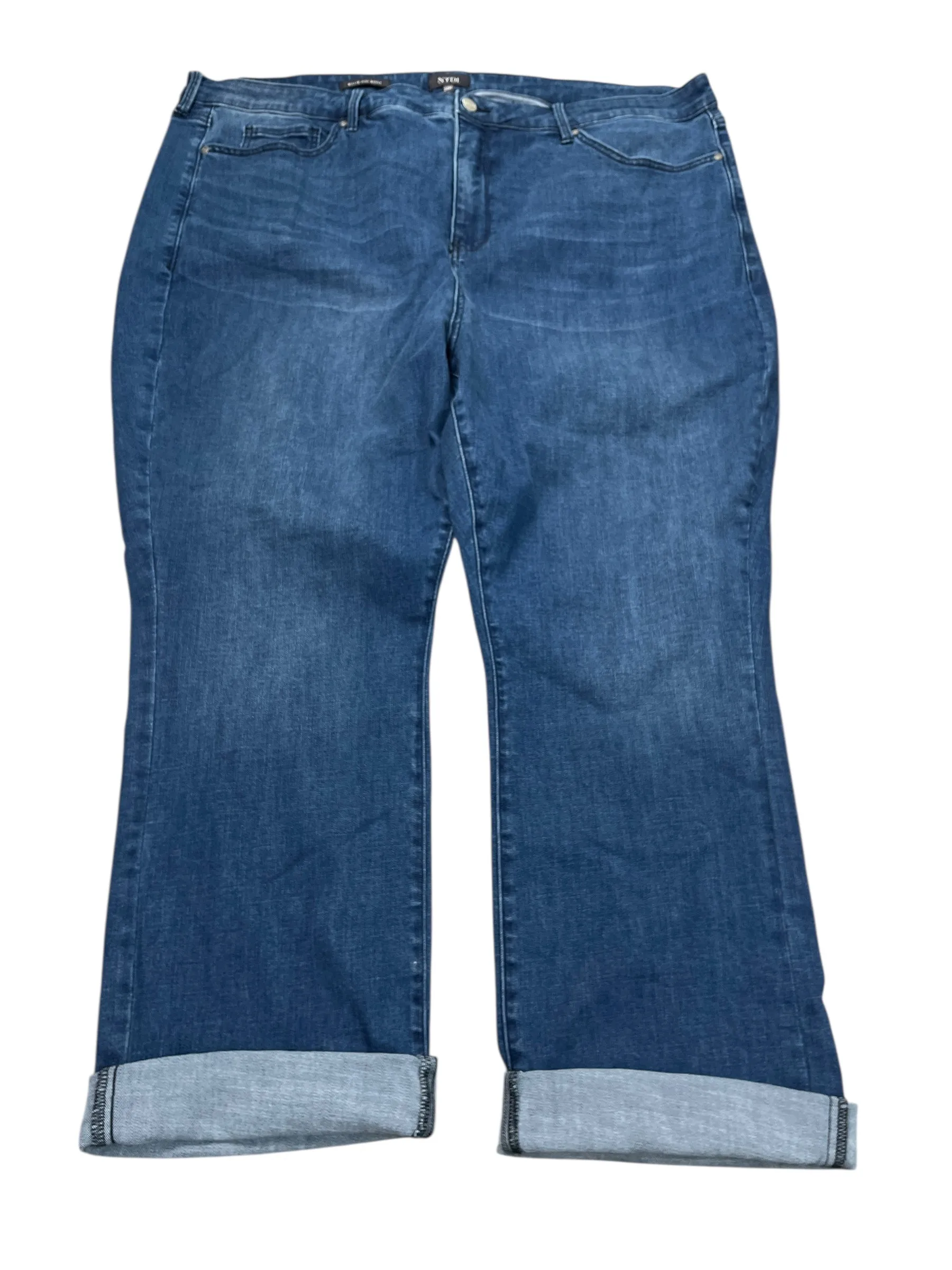 Jeans Cropped By Clothes Mentor In Blue Denim. Size:24