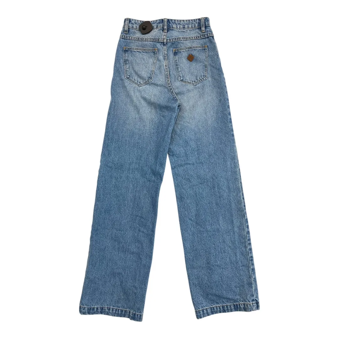 Jeans Straight By  A BRAND In Blue Denim. Size:4