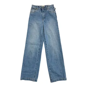 Jeans Straight By  A BRAND In Blue Denim. Size:4