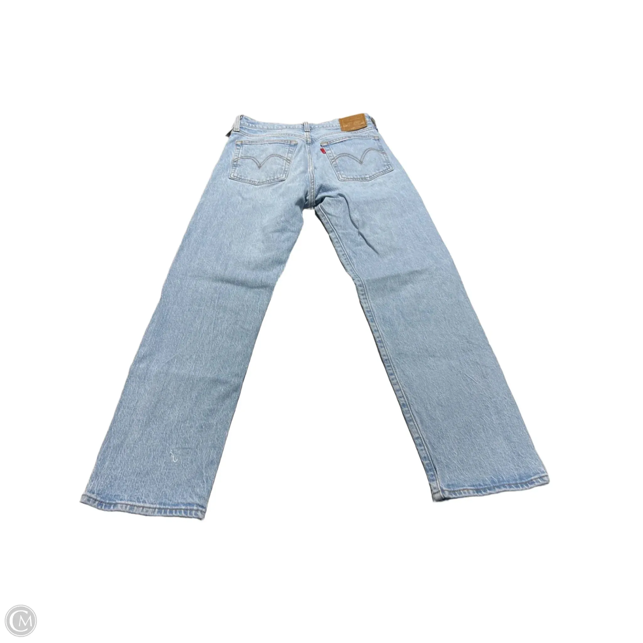 Jeans Straight By Levis In Blue Denim. Size: 4