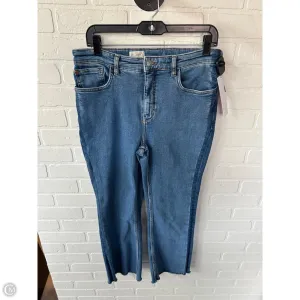 Jeans Straight By Pilcro In Blue Denim. Size: 12