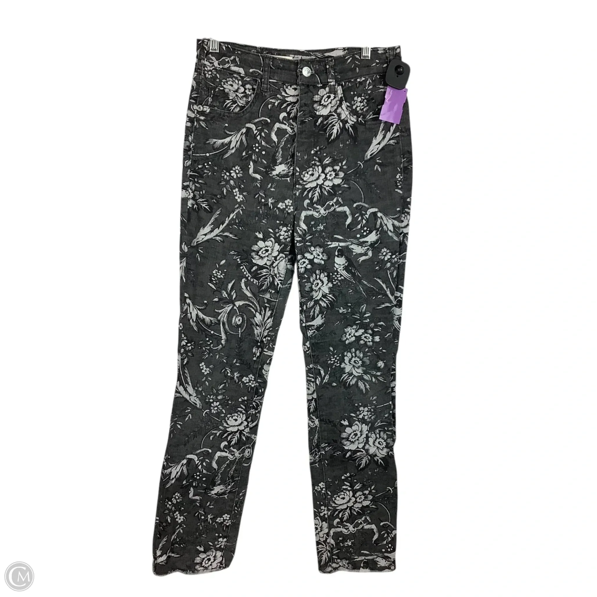 Jeans Straight By Pilcro In Grey Denim. Size: 4