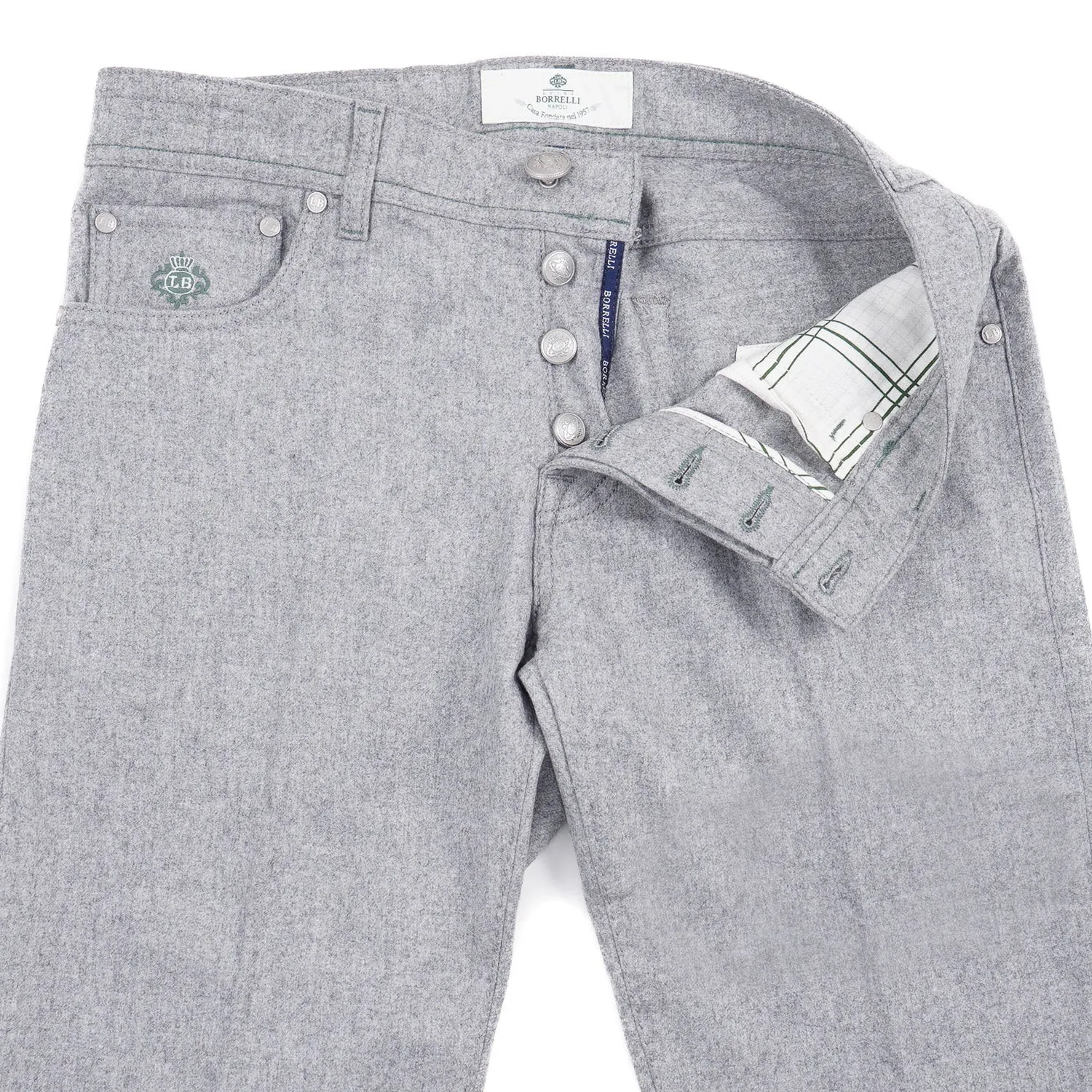 Luigi Borrelli Wool 5-Pocket Pants