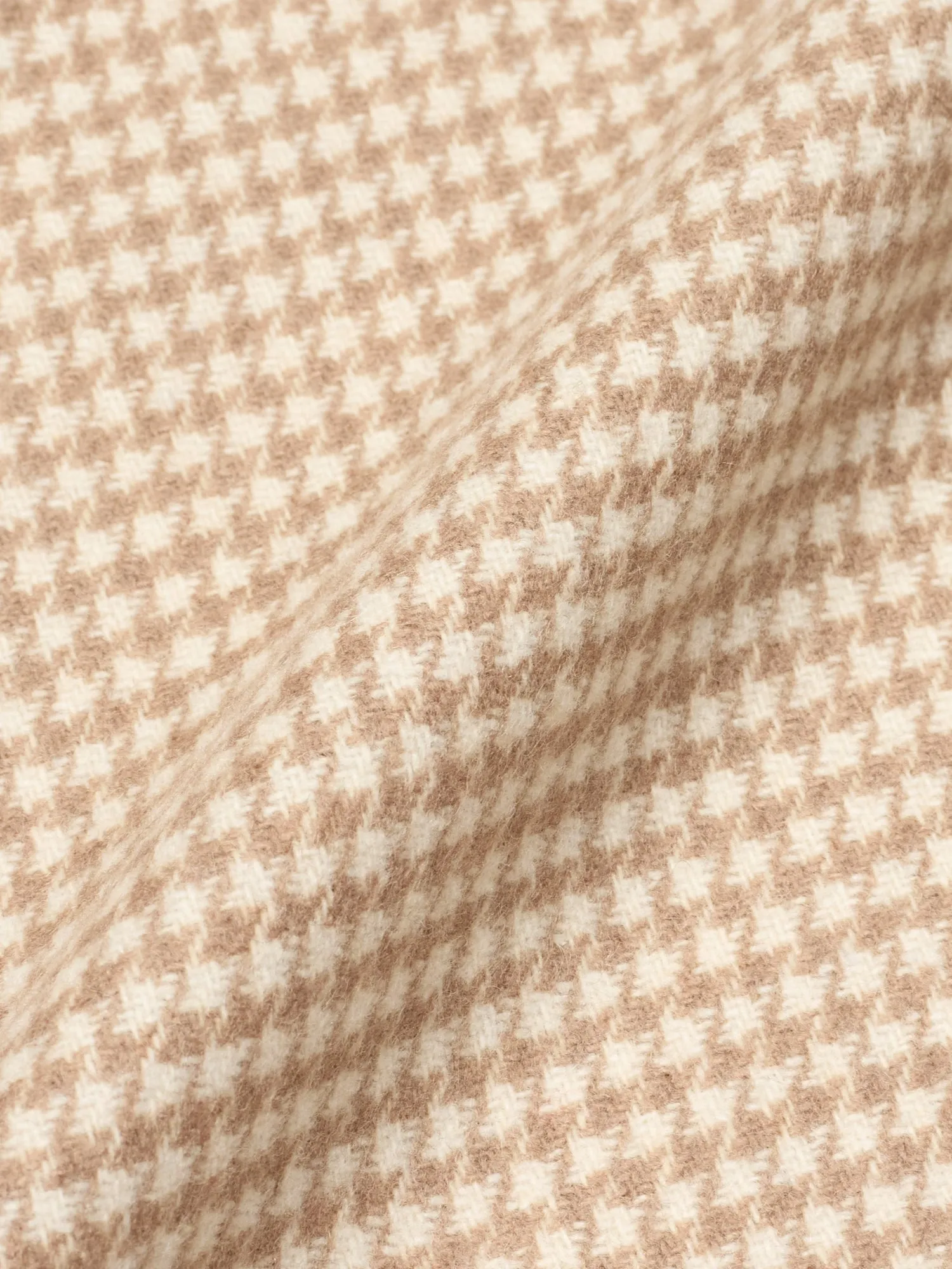 PIETRA SALATA Napoli John Beige Pied de Poule Wool Jacket Car Coat NEW Slim