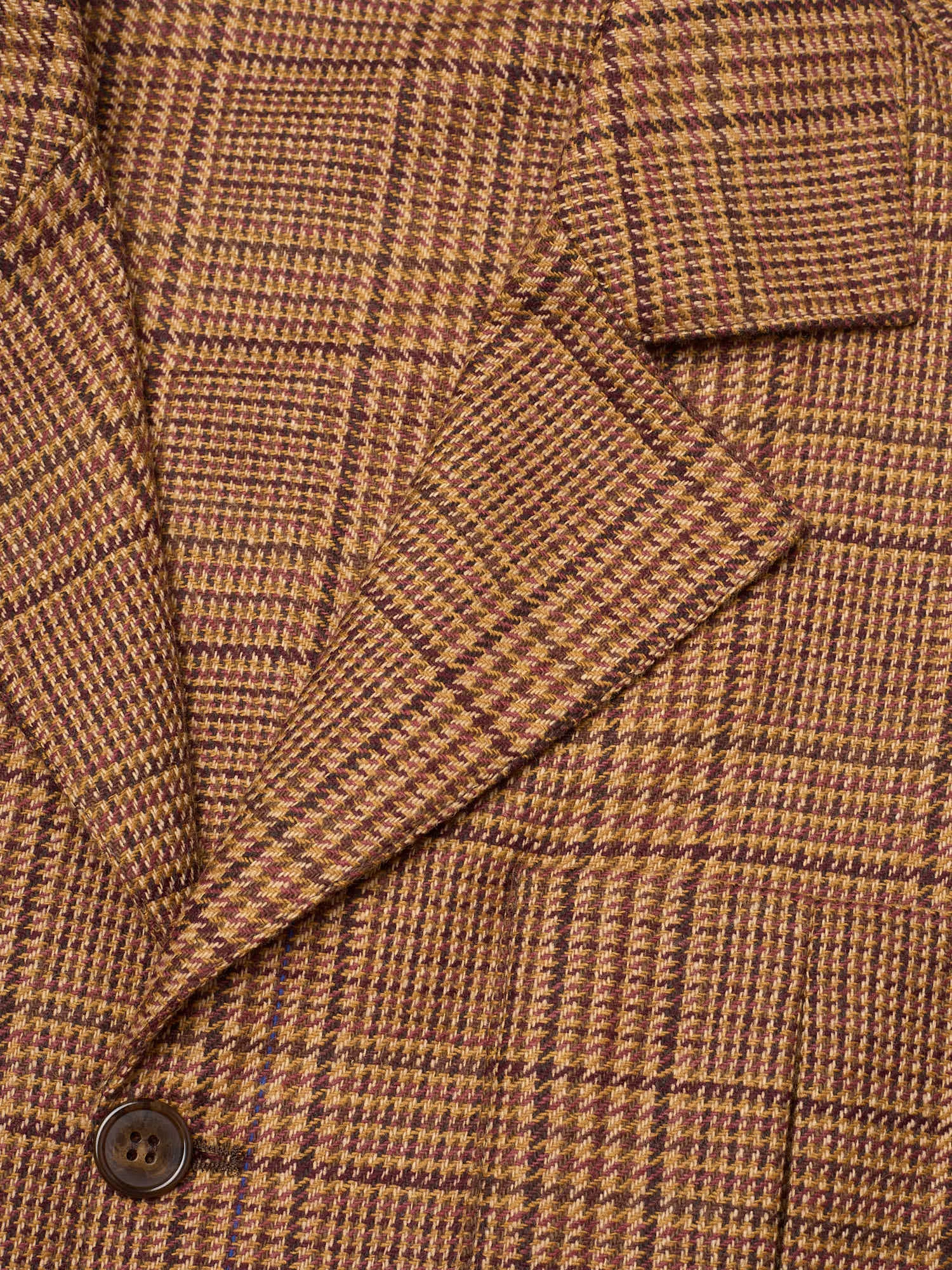 PIETRA SALATA Napoli John Brown Prince of Wales Wool Travel Jacket NEW Slim