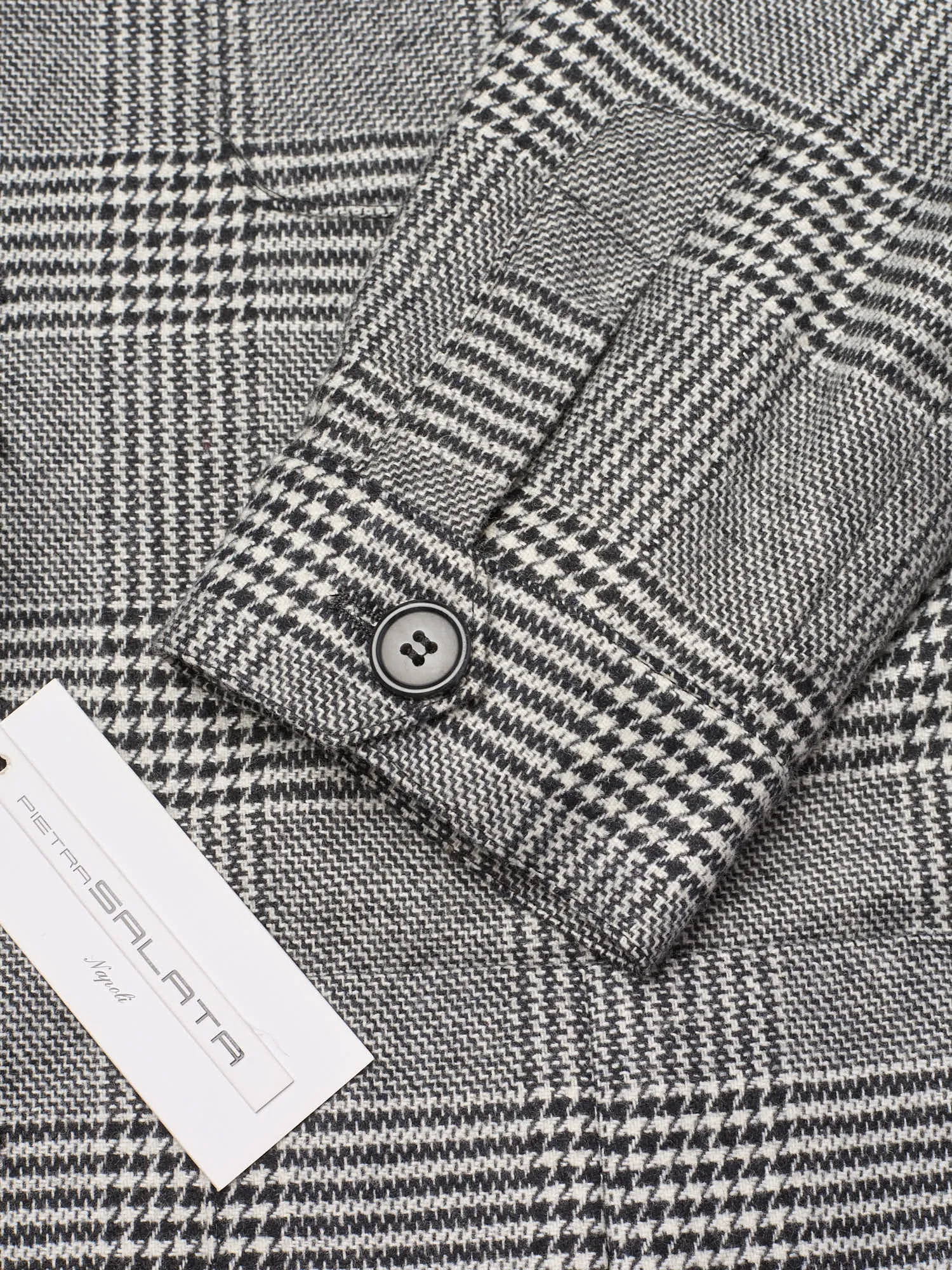 PIETRA SALATA Napoli John Gray Prince of Wales Wool Blend Jacket NEW Slim