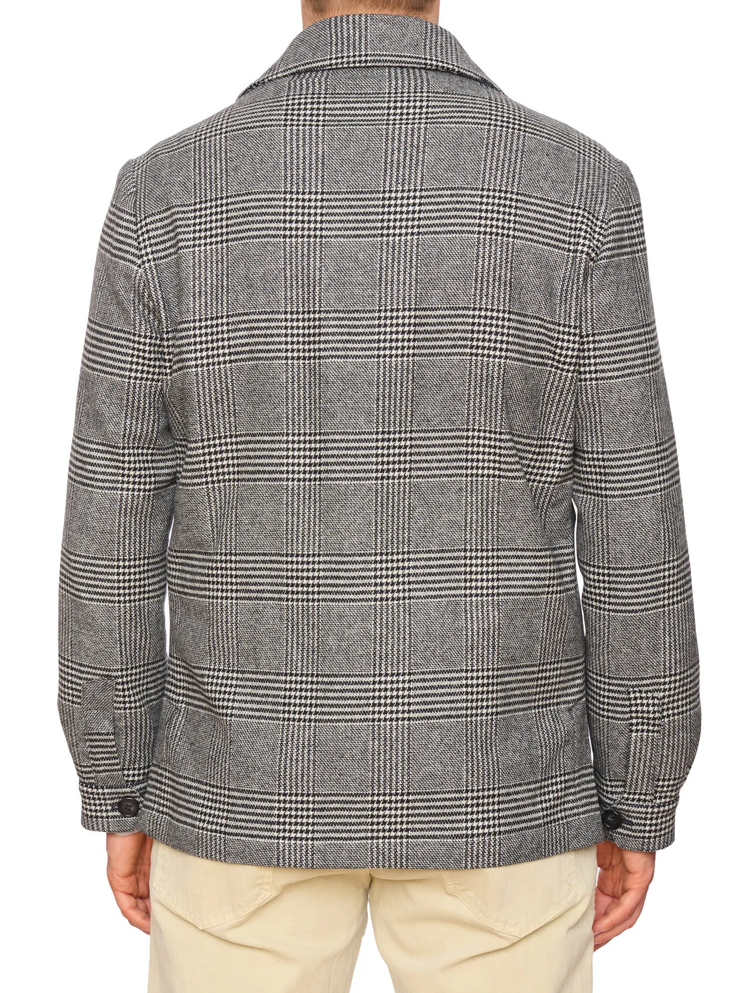 PIETRA SALATA Napoli John Gray Prince of Wales Wool Blend Jacket NEW Slim