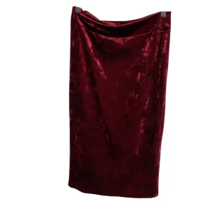 Skirt Midi By Windsor In Maroon. Size: L