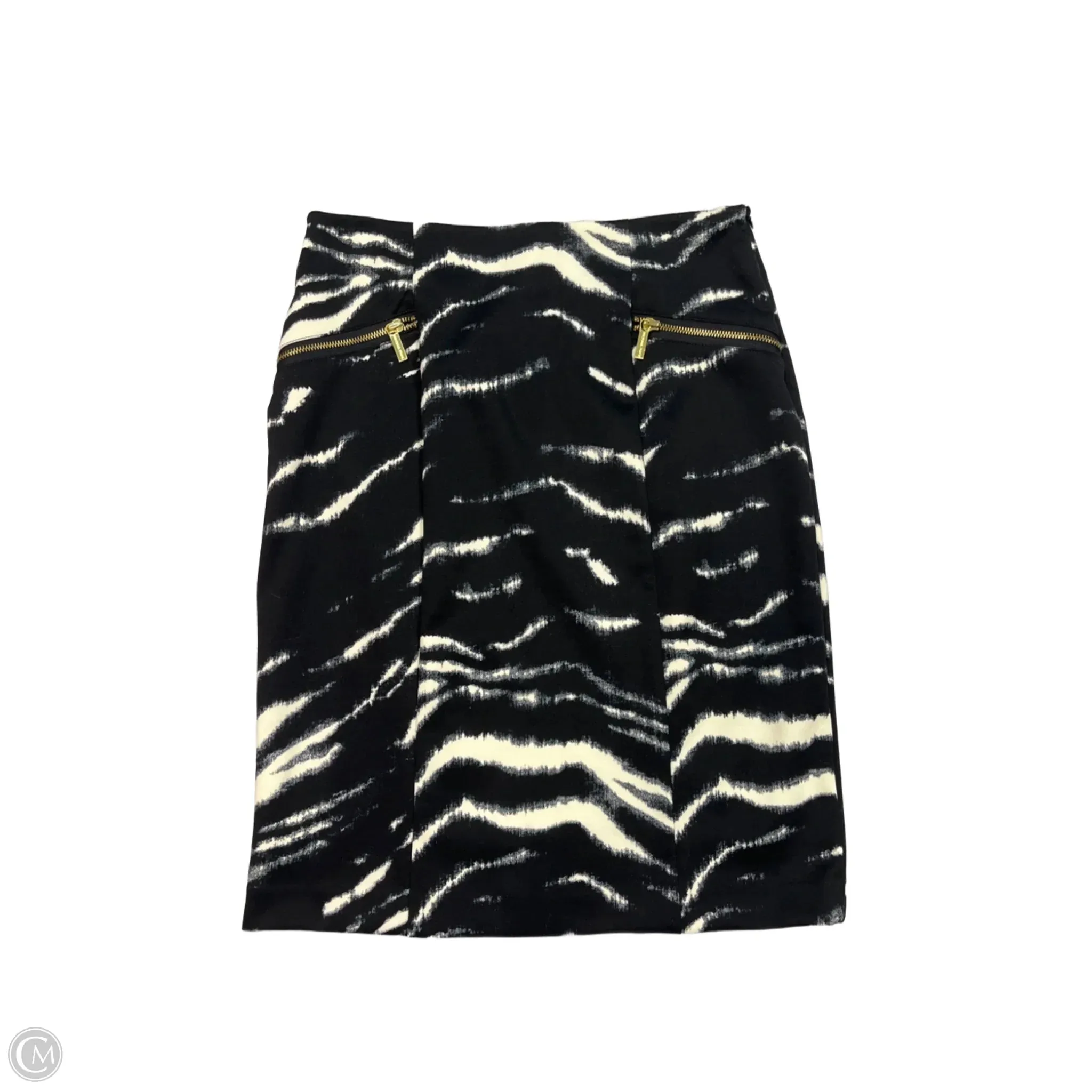 Skirt Mini & Short By Michael By Michael Kors In Black & White. Size: 8